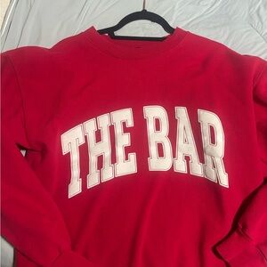 The Bar Red Crewneck Sweater M